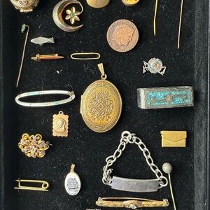 Vintage/Victorian jewelry lot with GOLD FILLED